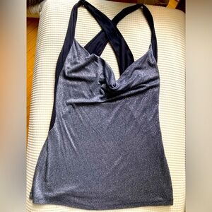 Just Me black/silver top to sparkle up the holidays